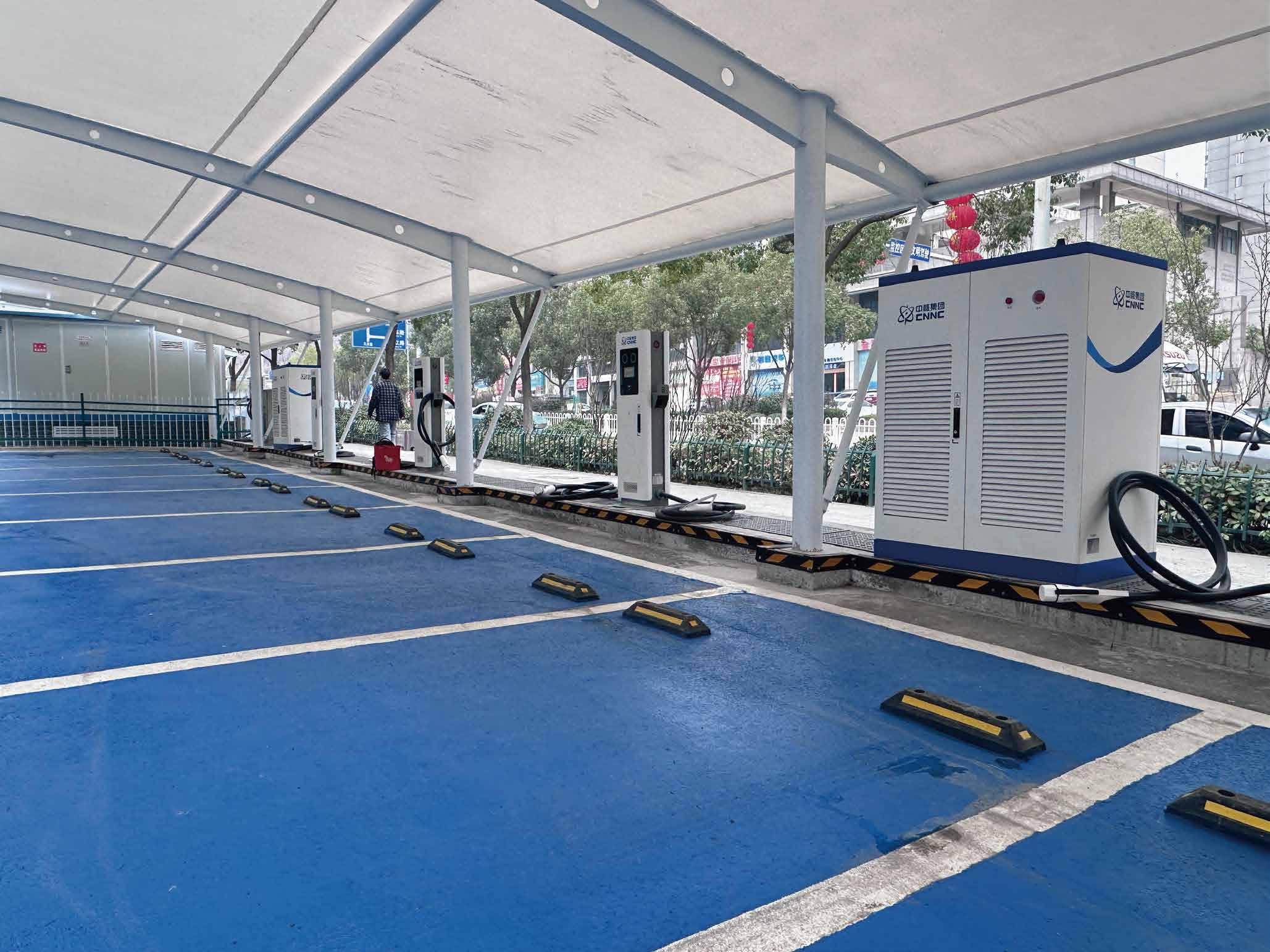 Sinopec service station EV charging